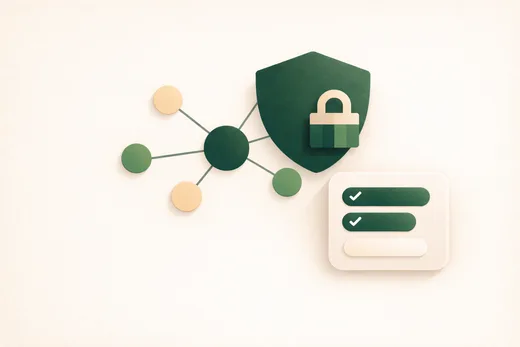 Governance workflow from request to deploy.