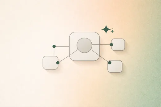 System architecture diagram with automation flow.